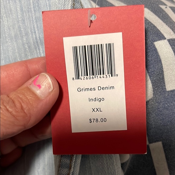 Kimes Ranch Blue Western Casual Button Down Shirt - Picture 2 of 5